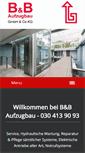 Mobile Screenshot of bb-aufzugbau.com